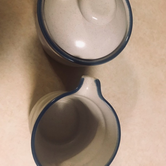 Craftstone creamer and sugar . Craftstone made in Japan - Picture 4 of 8